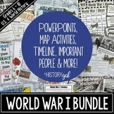 World War 1 (World War I) Bundle of Maps, PowerPoints & More for US and World