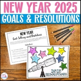2025 New Year's Resolutions Worksheet Middle & High School New Year Goal Setting