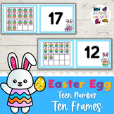 Dollar Deal - Teen Numbers Easter Ten Frames Activity for Spring Math Centers