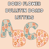 Boho Flower Bulletin Board Letters