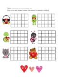 Valentine's Day Ten Frames Bundle ( 2 Worksheets)