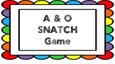 CVC Vowel A & O Phonics SNATCH Game