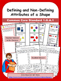 Defining and Non-Defining Attributes of a Shape