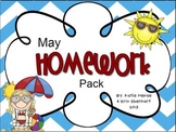 May Homework Pack for Kindergarten
