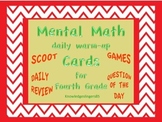 Mental Math Warm-up Cards Fourth Grade