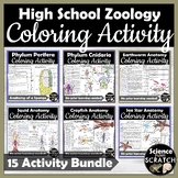 Zoology Coloring and Activity Packets Bundle | Animal Anatomy