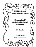 Comparing & Ordering Rational Numbers INB TEKS 6.2C