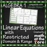 Linear Equation Graphs with Restricted Domain and Range for Google Slides?