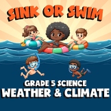 Weather & Climate SINK OR SWIM Science Game - No Prep Grade 5 Review