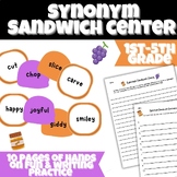 Synonym Sandwich Literacy Center Hands On with Writing Gr. 2 3 4 5