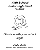 Band Program Handbook - Editable