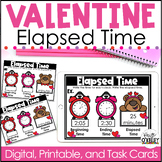 Valentine's Day Math Elapsed Time Activity | February Math Write The Room