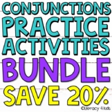Conjunctions BUNDLE ??SAVE 20%?? Worksheets, Task Cards, Boom Cards, PowerPoint