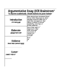 Persuasive Essay Notes and Example (Argumentative ECR)