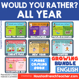 Digital Would you rather/Virtual Fun Friday | ALL YEAR - GROWING BUNDLE