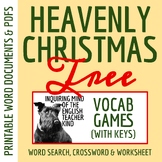 "The Heavenly Christmas Tree" by Dostoyevsky Vocabulary Games and Activities
