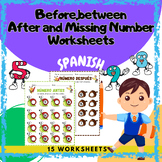 Number Sense Mastery: Before,After, between, Missing Numbers Worksheets Numbers