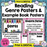 Genre Posters with Book Examples - Genre Anchor Charts in both DIGITAL & Print