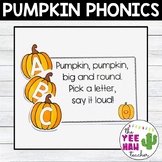 Pumpkin Fall Literacy Center | Letter Recognition & Letter Sounds