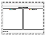 Clasifica letras, nÂ¨Â²meros y figuras. / Sort numbers, letters and shapes.