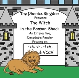Decodable -ck, ch, -tch, & VCCV hands-on Reader - The Witch in the Bonbon Shack