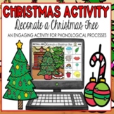 Speech Therapy BOOM CARDS for PHONOLOGICAL PROCESSES | CHRISTMAS TREE ACTIVITY