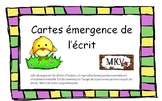 Cartes Â¨Â¦mergence de l'Â¨Â¦crit Paques- Printemps