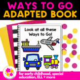 Transportation and Vehicles Adapted Book for Special Education + Speech Therapy