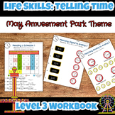 Amusement Park Math Telling Time Workbook Level 3 Life Skills Special Ed