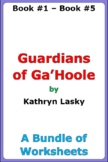 Guardians of Ga'Hoole: A Bundle of Worksheets (Book #1 to Book #5)
