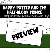 Harry Potter and the Half-Blood Prince Movie Quiz