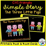 CVI Three Little Pigs Simple Story BOOM CARDS? and PDF