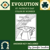Evolution/Natural Selection Color by Number- St. Patrick's Day