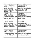 I have who has contraction game A