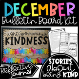December Bulletin Board Christmas Lights Kindness Writing Activities Door Decor