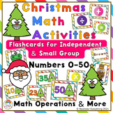 Christmas Math Activities: Numbers to 50 Flashcards - Independent & Small Group