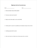 Beginning of the Year Personality Survey