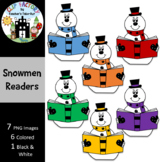 Snowman Readers Clip Art