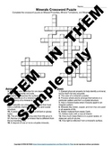 Minerals Crossword Puzzle :Google Slides :Digital