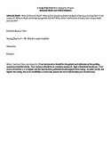 A Long Way Gone:  Mini Research Project