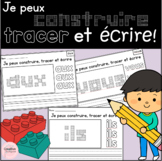 Je Peux Construire, Tracer et Â¨Â¦crire les Mots FrÂ¨Â¦quents! Feuilles De Travail