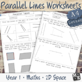 LINE GEOMETRY Parallel Lines Differentiated Worksheets