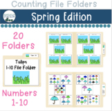 Counting 1-10 File Folders: Spring Edition