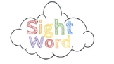 Clouds & Raindrops Basic Sight Words Display for Pre-K Circle Time