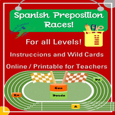 SPANISH PREPOSITIONS RACES | GAME FOR SPANISH CLASSES | GAMIFICATION