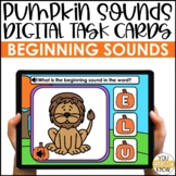 Pumpkin Digital Task Cards: Beginning Sounds
