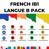 French Vocabulary List IB1 Langue B Pack - All 5 themes