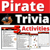 Pirate Trivia Activities Pirates Theme Group Talk like a Pirate Day