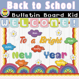 Welcome to a Bright New Year! Bulletin Board kit, Back to School, Rainbow Decor