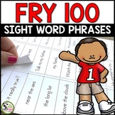 Fry Sight Words Phrases for First 100 Fry Words (Editable and Label Ready)